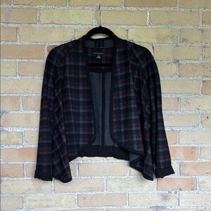 New Periphery Plaid Open Front Jacket